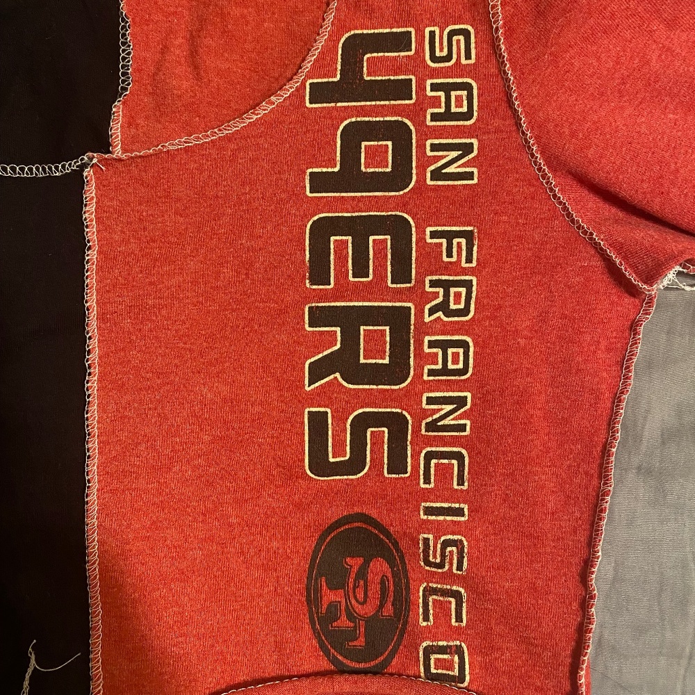 Long Sleeve SF 49ers Rework crop Top
